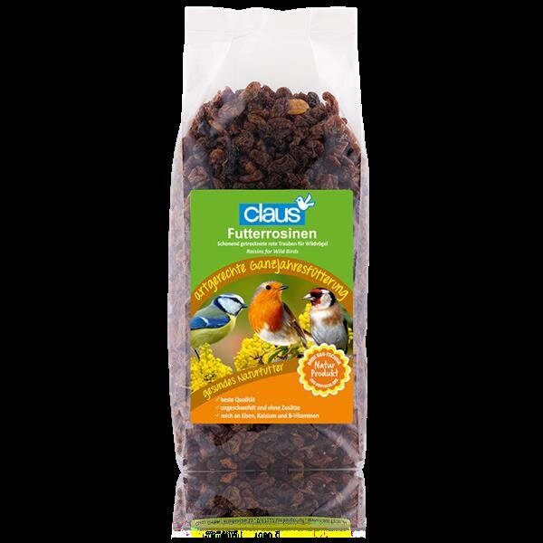 Claus Futterrosinen für Wildvögel  750 g