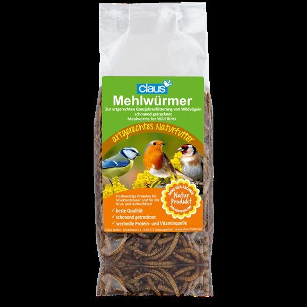 Claus Mehlwürmer für Wildvögel  75 g