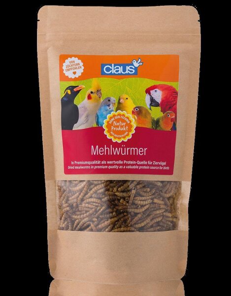 Claus Mehlwürmer Ziervögel  500 g
