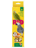 RIO Sticks für Papageien mit Honig und Nüssen, 2x90 g